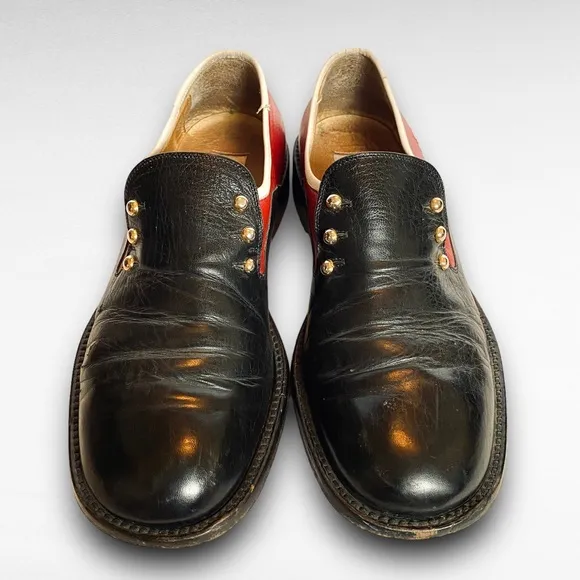 Vintage Cesare Paciotti HEROES Luxury Italian Designer Leather Shoes SZ 8 RARE