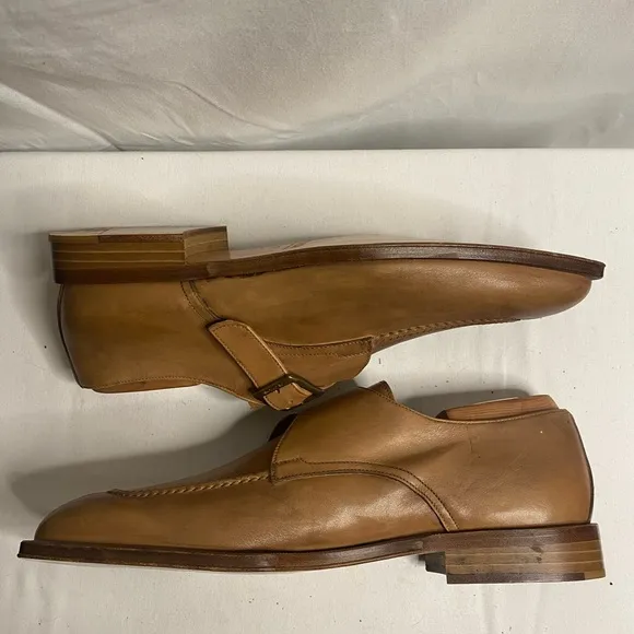 Vintage DAVID&amp;JOAN Men's Tan calfskin Leather Size 12