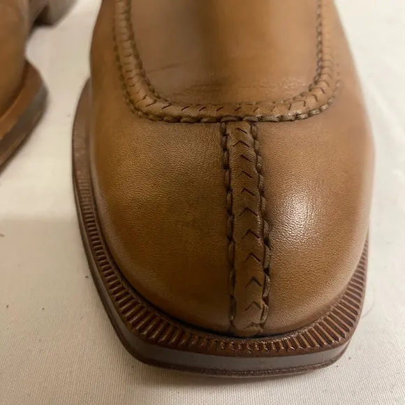 Vintage DAVID&amp;JOAN Men's Tan calfskin Leather Size 12