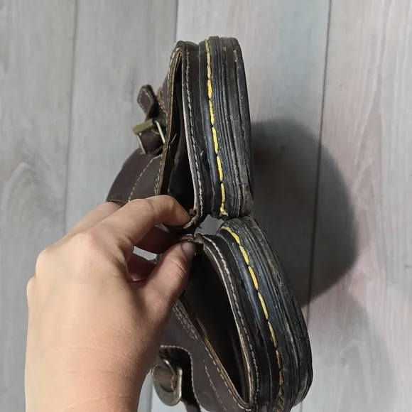Vintage Doc Dr.Martens Mens Leather Fisher Chunky Tractor Sandals shoes sz US13