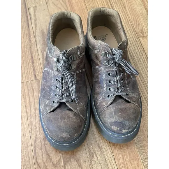 Vintage Dr. Martens 10940 Mens Grizzly Chunky Leather Shoes Size US 12 UK 11