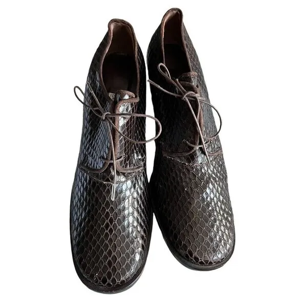 Vintage Emporio Armani Snakeskin Shoes Women’s Sz 9/ Sz 40 EU - Never Worn MINT