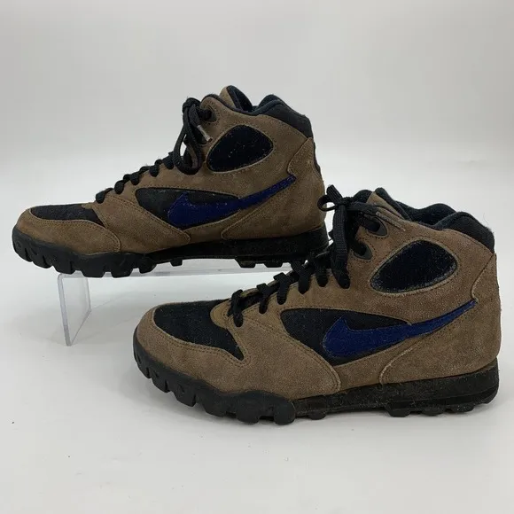 Vintage Nike ACG Hiking Shoes Mens 7.5 Caldera All Conditions Gear Leather 90s