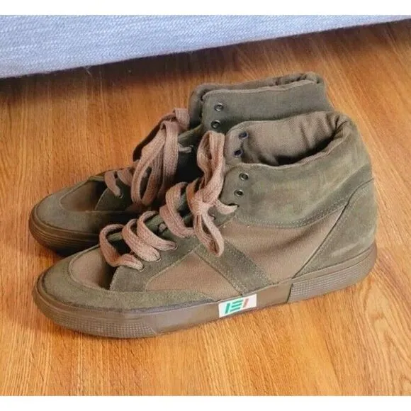Vintage NOVESTA Esercito Italiano Sneaker Army Green Size 41 Shoes US 8.5