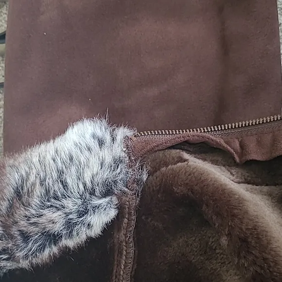 Vintage NWT Fleet Street women's hooded faux fur shearling coat 2X, new