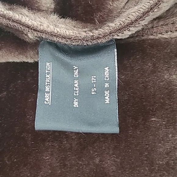 Vintage NWT Fleet Street women's hooded faux fur shearling coat 2X, new