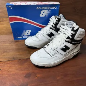 Vintage Vtg Og Original New Balance P650 Size 8.5 White Black With Box Rare