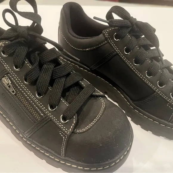 Vintage Y2K VTG Skechers Platform Chunky Lug Sole Shoes Womens Grunge Goth 90s