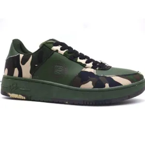 VLADO Luxury Kicks Unisex Low-top Sneakers, Camo, Sz. M 9/ W: 10.5