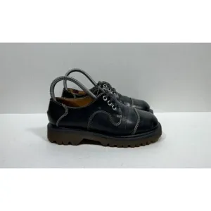 VTG Dr. Martens 9323 Oxford Womens Size 5 US Black Leather Made In England Shoes