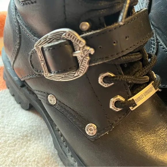 VTG Harley-Davidson Leather Ankle Moto Boots