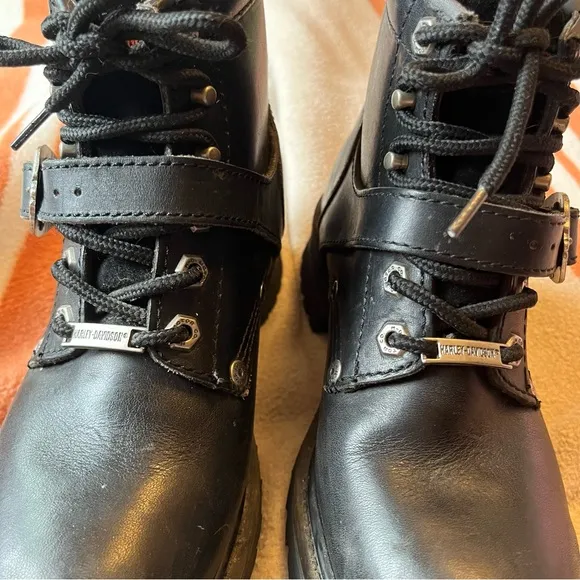 VTG Harley-Davidson Leather Ankle Moto Boots