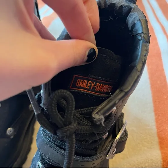 VTG Harley-Davidson Leather Ankle Moto Boots