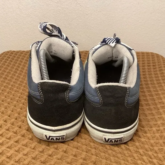 VTG Y2k VANS Bearcat Skateboarding Shoes Men's Sz 9 Chunky Sneakers Black Blue