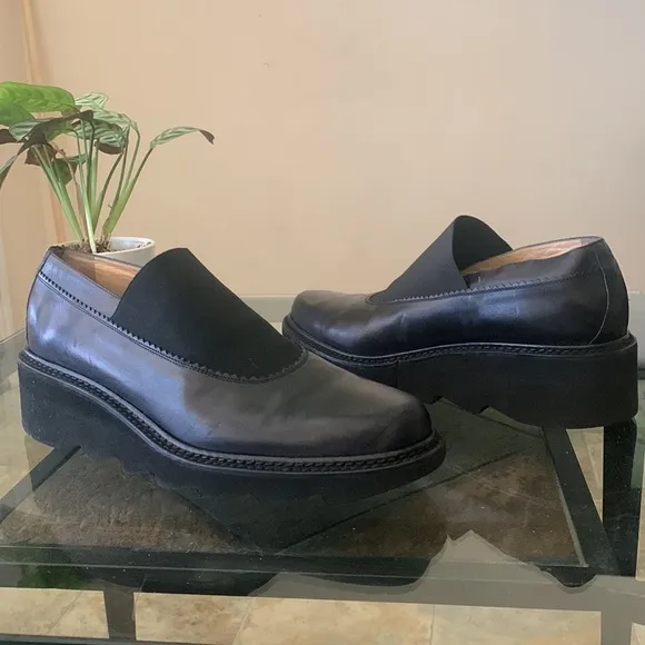 WALTER STEIGER Leather Platform Shoes