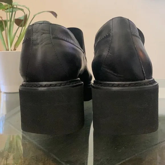 WALTER STEIGER Leather Platform Shoes