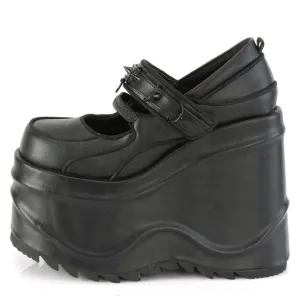 Wedge Platform Mary Jane Studded Gothic Shoes