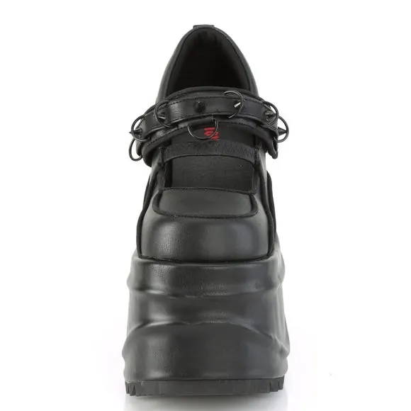 Wedge Platform Mary Jane Studded Gothic Shoes