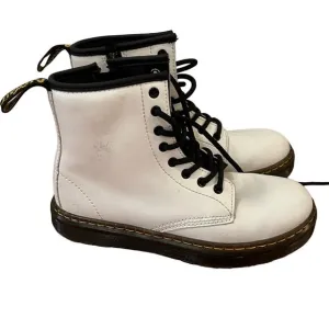 White Dr. Martens Boots sz 13 Youth Zavala Boots