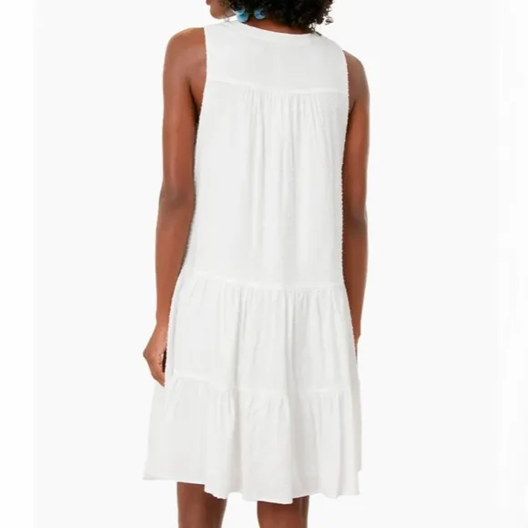 White Swiss Dot Sleeveless Kenzo DressPOMANDER PLACE