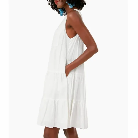 White Swiss Dot Sleeveless Kenzo DressPOMANDER PLACE