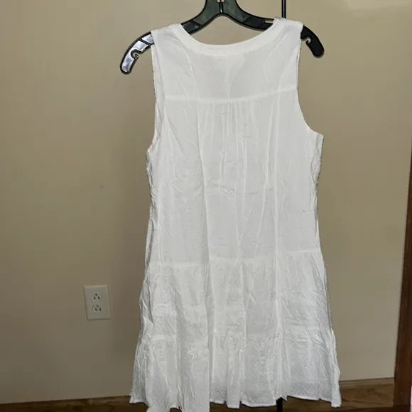 White Swiss Dot Sleeveless Kenzo DressPOMANDER PLACE