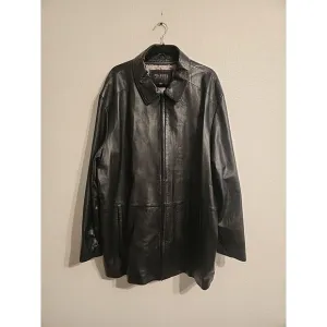 Wilsons Leather Pelle Studios‎ Black Thinsulate Men's 2X Zipper Front Jacket