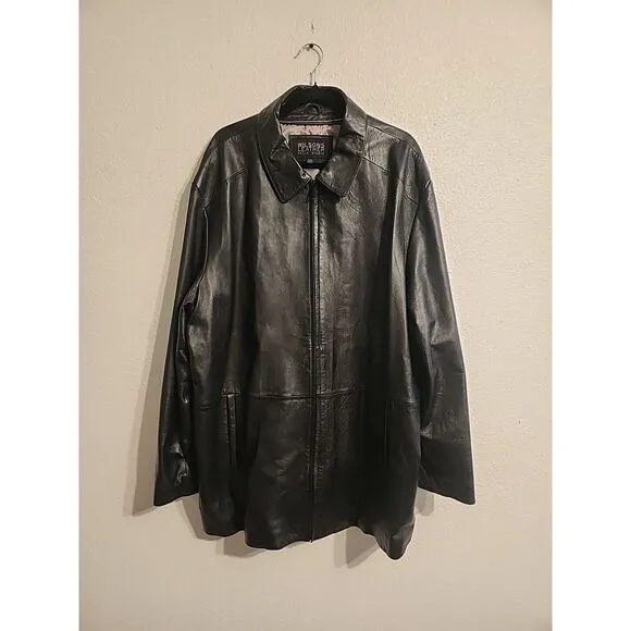 Wilsons Leather Pelle Studios‎ Black Thinsulate Men's 2X Zipper Front Jacket
