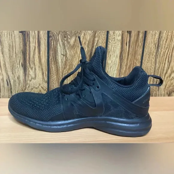 Woman APL Black Ascend Techloom Pro Lace Up Athletic Sneakers Sz 8 Shoes Hightop