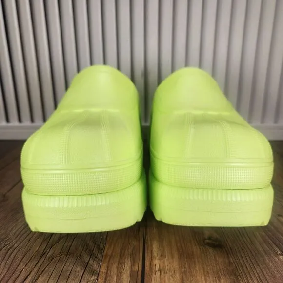 Womens 8 Sorel Caribou Clog Tippet Green Chunky Comfort Slip On Shoes NL5009-309