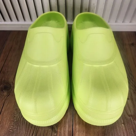 Womens 8 Sorel Caribou Clog Tippet Green Chunky Comfort Slip On Shoes NL5009-309