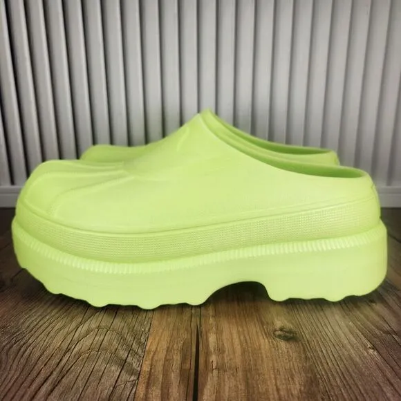 Womens 8 Sorel Caribou Clog Tippet Green Chunky Comfort Slip On Shoes NL5009-309