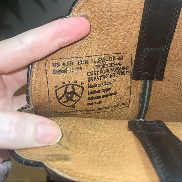Women’s Ariat Heritage R Toe‎ Western Boot Size 6.5