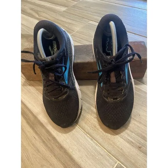 Women's Brooks Ariel 20 Black/ Blue Running / Athletic‎ Shoes-Size 10