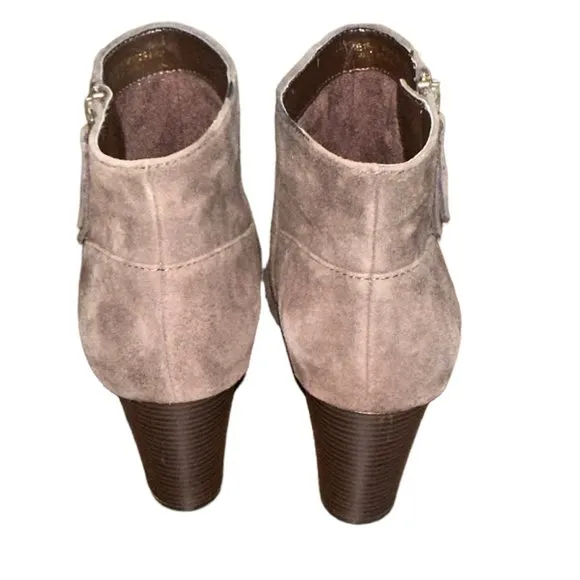 Women's‎ Cole Haan Brown Suede Heeled Ankle Boots Size 8M