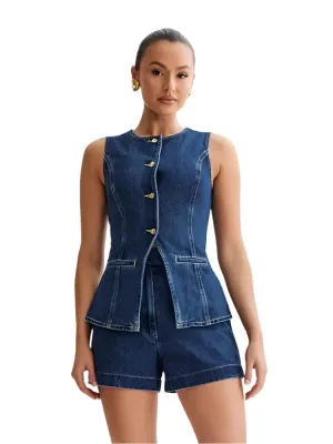 Women's Denim 2-Piece Set