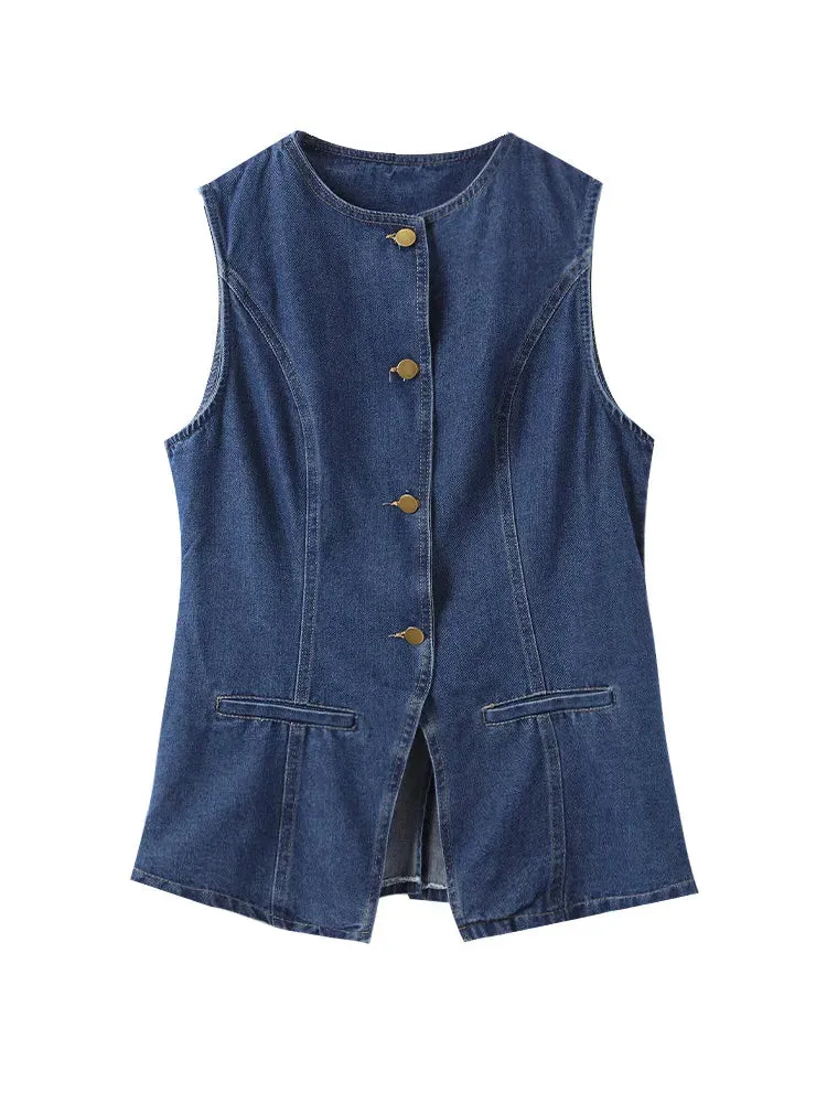 Women's Denim 2-Piece Set