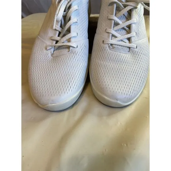 Women's ECCO Hybrid Tray Golf Shoes- White Leather- Size‎ 11