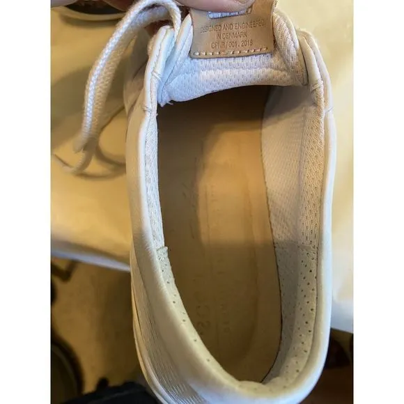 Women's ECCO Hybrid Tray Golf Shoes- White Leather- Size‎ 11