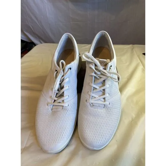 Women's ECCO Hybrid Tray Golf Shoes- White Leather- Size‎ 11