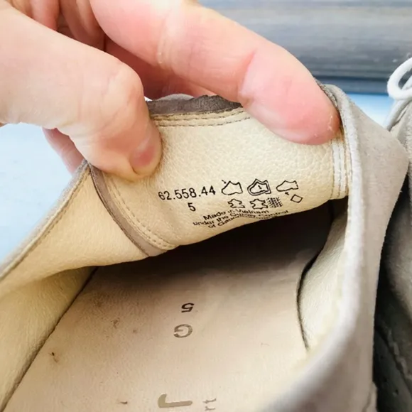 Women’s GABOR COMFORT OPTIFIT tan suede lace-up WINGTIP OXFORD/SNEAKER US 7.5