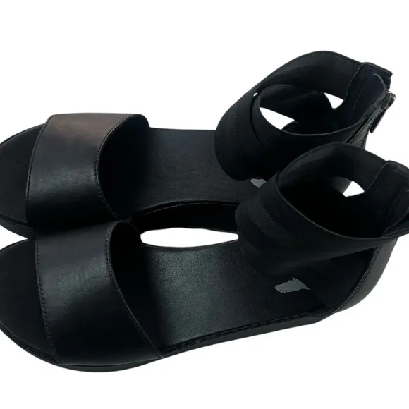 Women's Sorel Black Flatform Cameron Platform Sandals