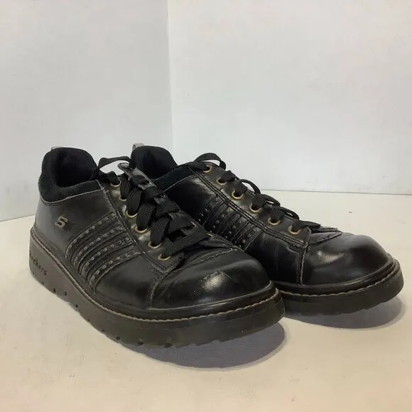 Women's Vintage Skechers Jammers Chunky Shoes Y2K 90s Size 8 Black