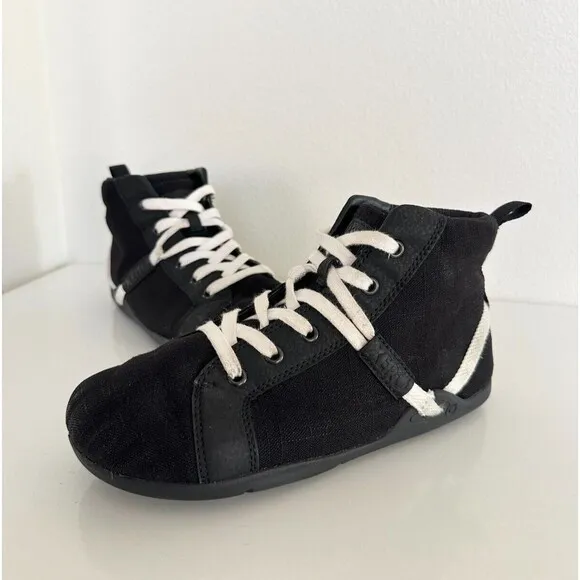 Xero Shoes Toronto Barefoot High Top Shoes Lace Up Black Minimalist Women's 7.5