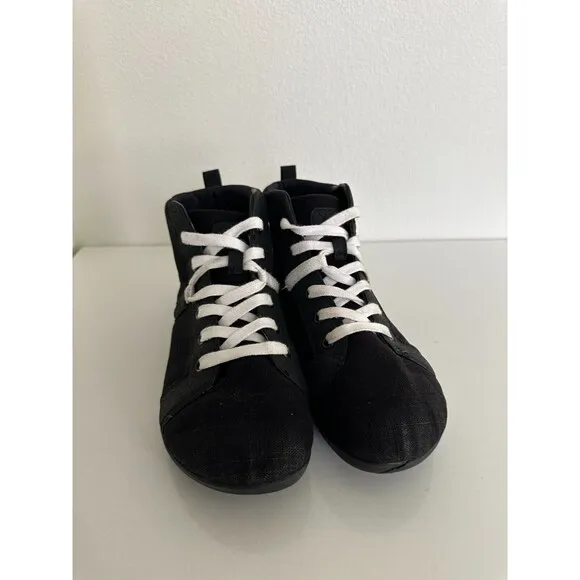 Xero Shoes Toronto Barefoot High Top Shoes Lace Up Black Minimalist Women's 7.5