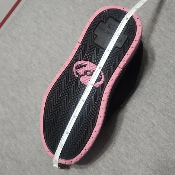 Y2K HEELYS Chunky Puffy Platform Lug Sole Sneakers in Pink &amp; Black Checkerbox