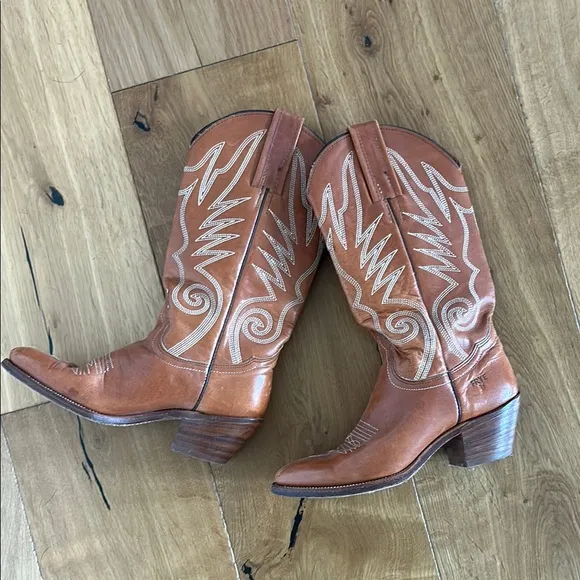 Youth Brown Frye Western Boots