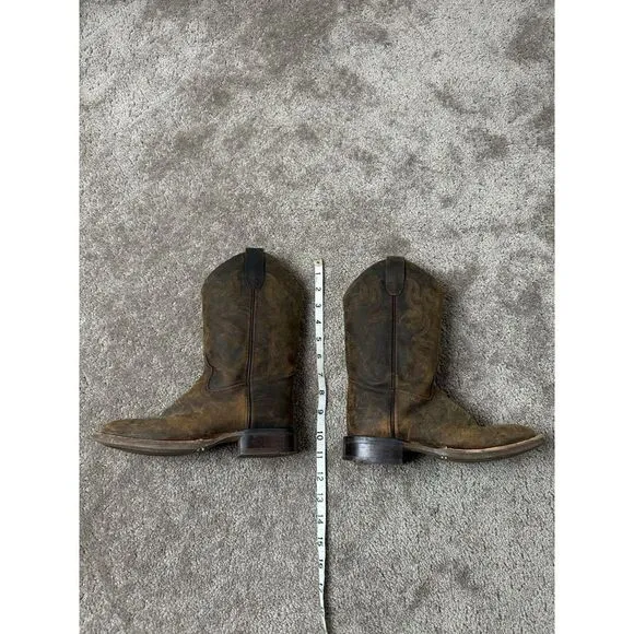 Youth Cowboy Boots Old West  Brown  Size 2D   Streetwear American   Size US 2D