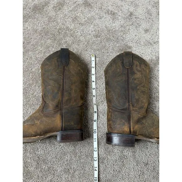 Youth Cowboy Boots Old West  Brown  Size 2D   Streetwear American   Size US 2D