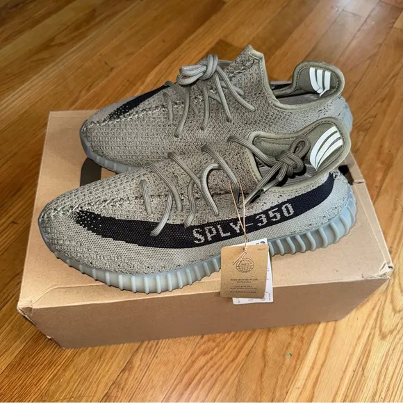 YZY 350 V2 adidas Athletic Shoes in Gray and Black